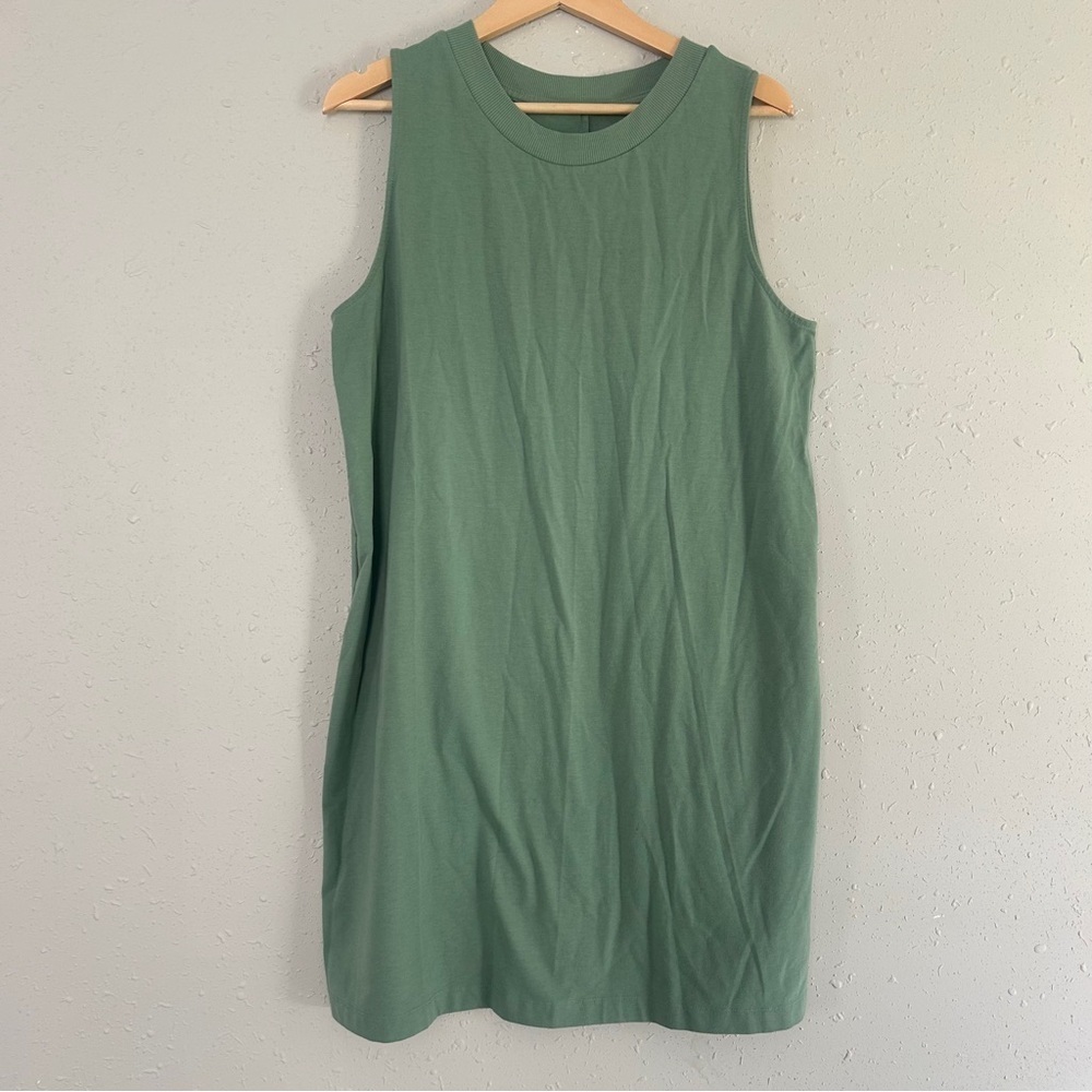 A New Day Sleeveless Green Mini Dress Casual Comfy Classic Summer Stretch XL